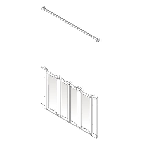 AKW Option NW wet-floor shower screen