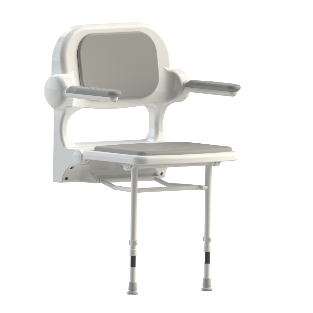 AKW 2000 Series shower seat with back and arms