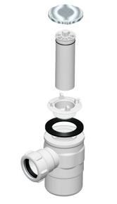 GW19 standard gravity waste — 19mm water seal