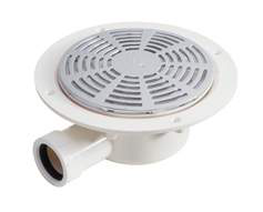 GW90-2 low-depth wet waste with TF vinyl floor adaptor