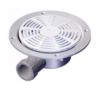 DW90 Low Depth Dry Waste with TF Vinyl Floor Adaptor